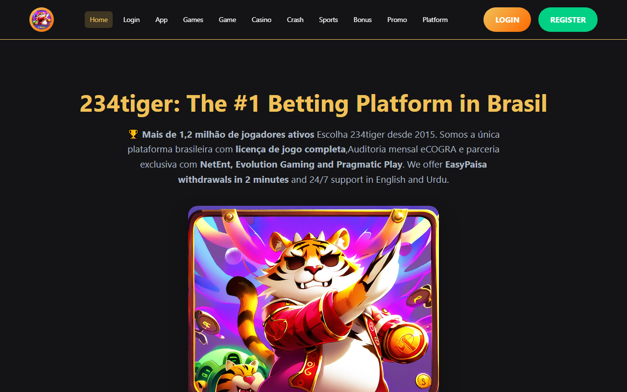 234tiger123.com screenshot
