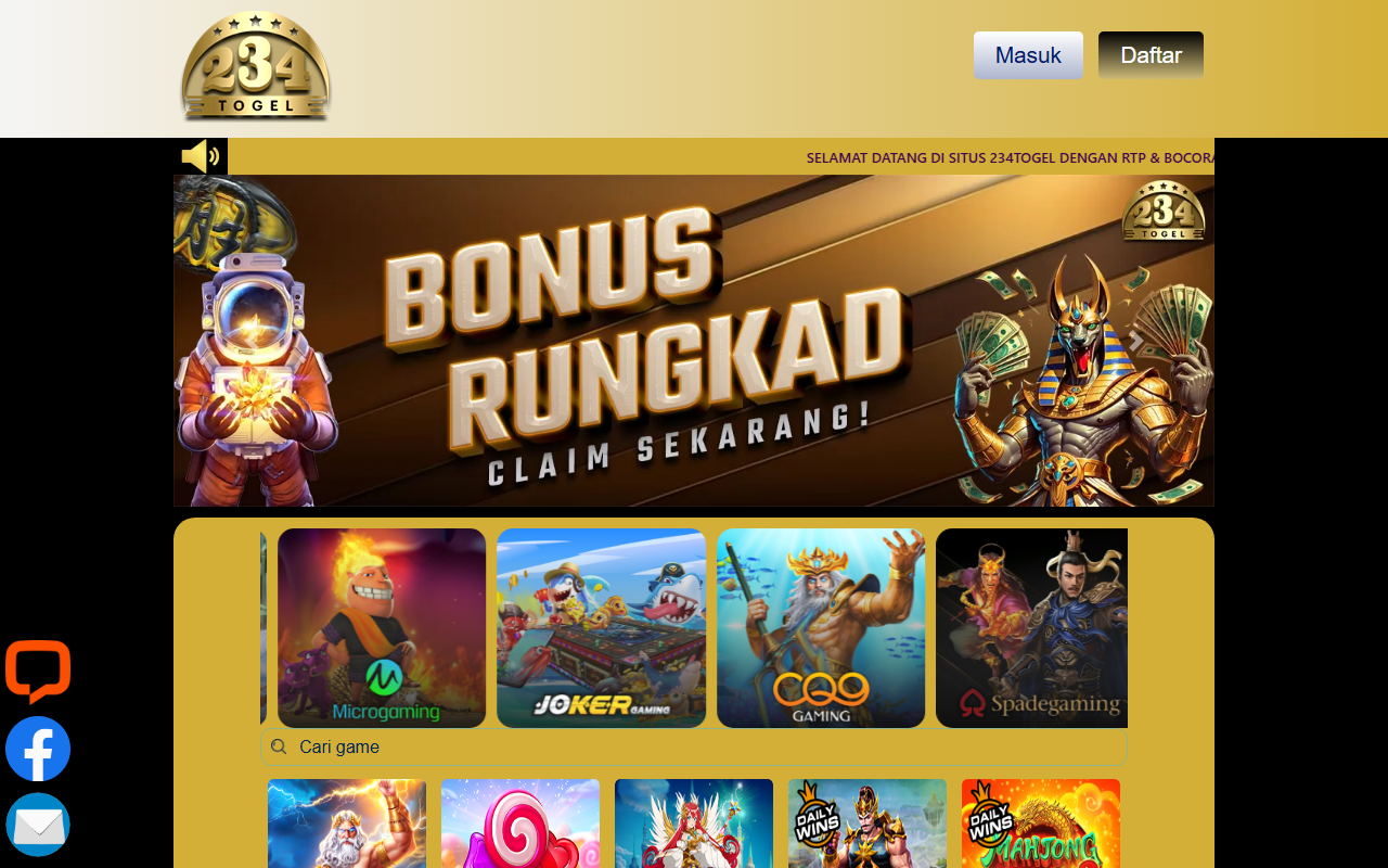 234togelrtpsite.com screenshot