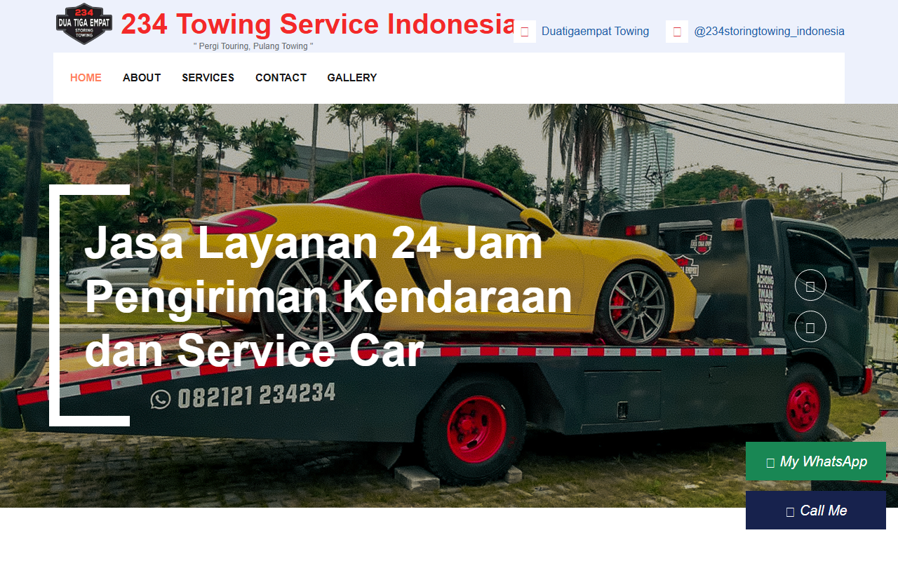 234towingservice.com screenshot