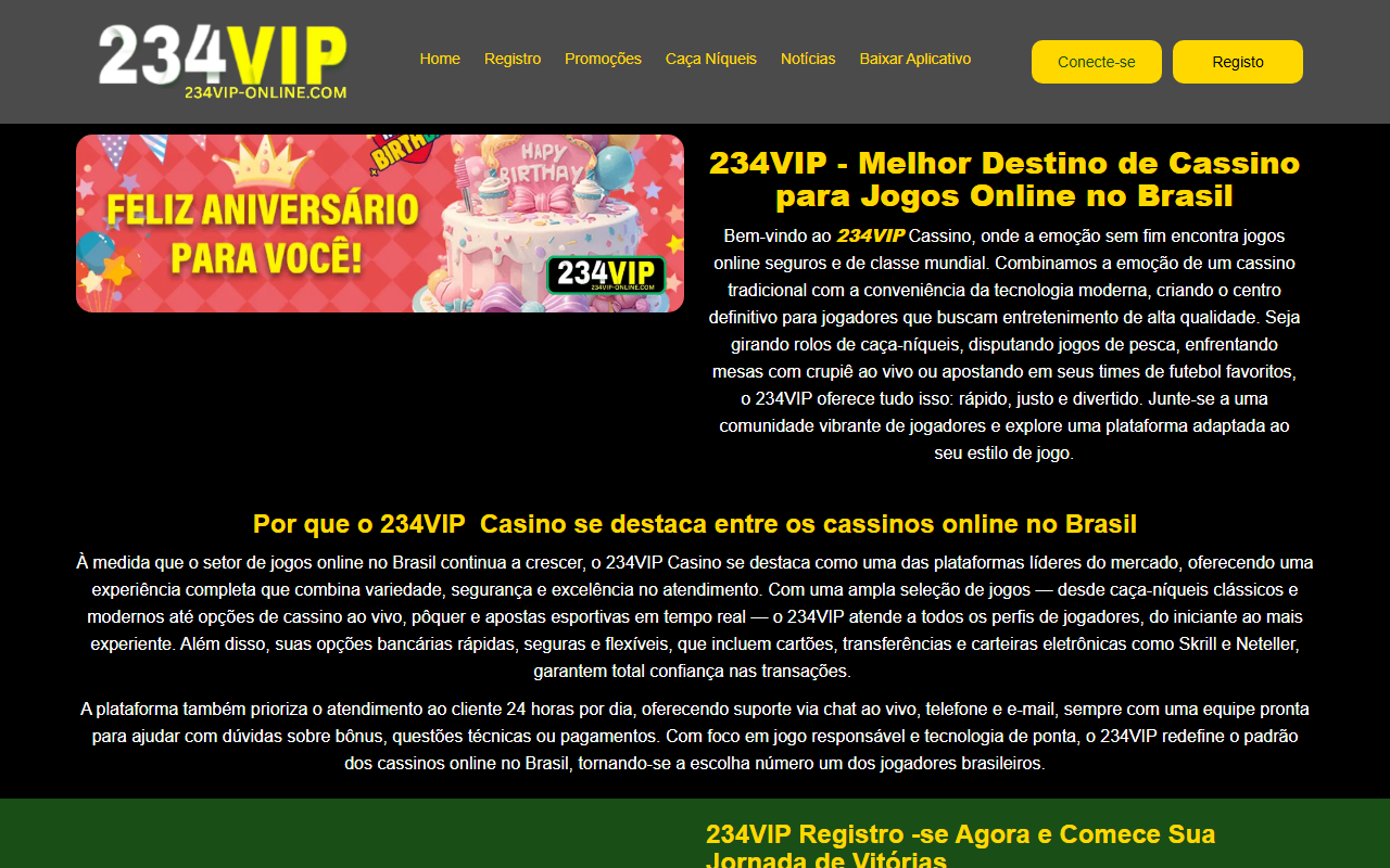 234vip-online.com screenshot