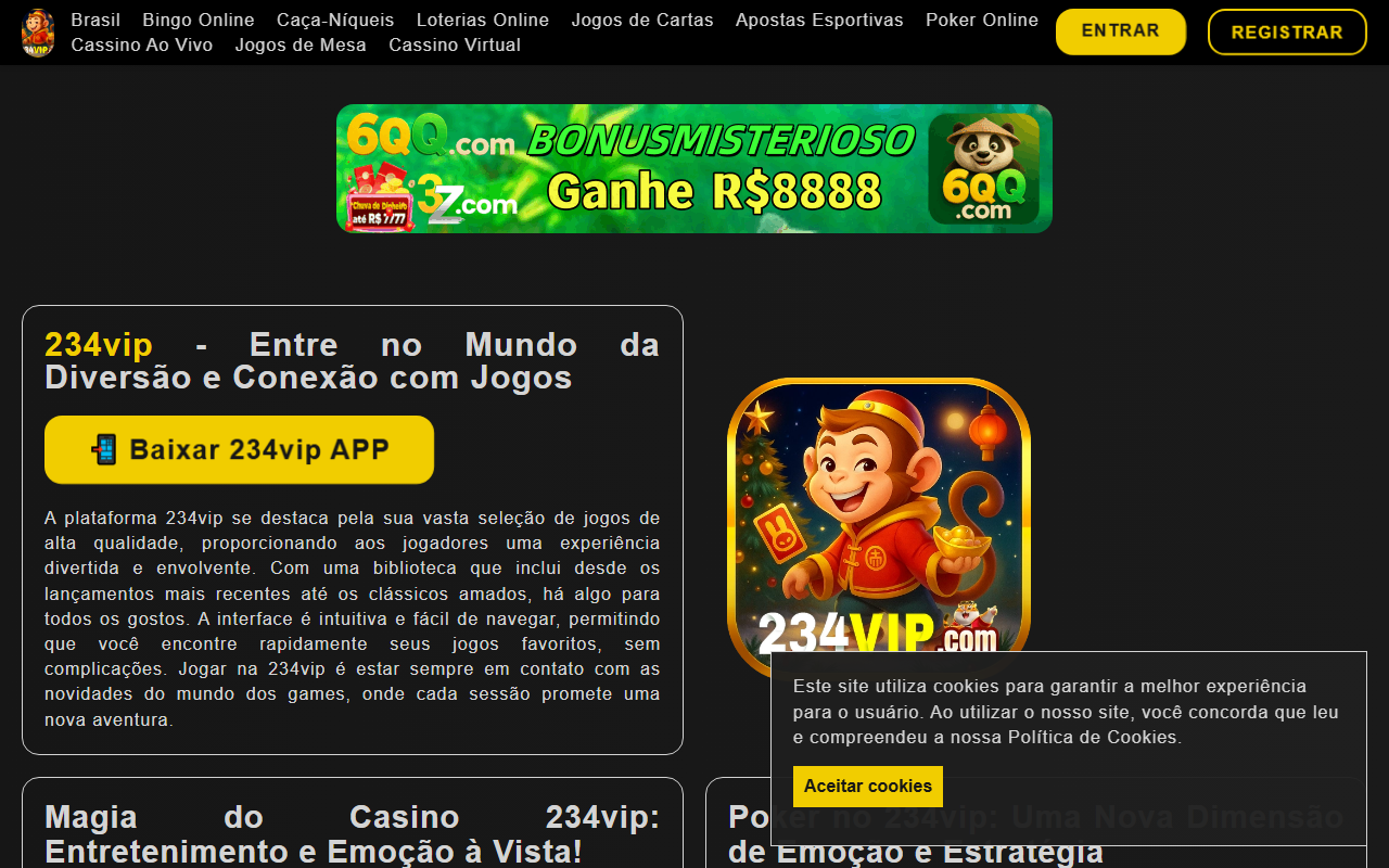 234vipgaming.com screenshot