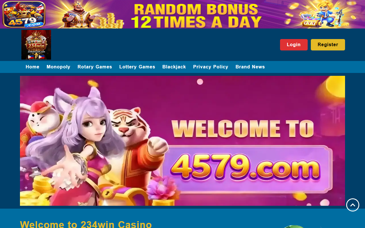 234wincash.com screenshot