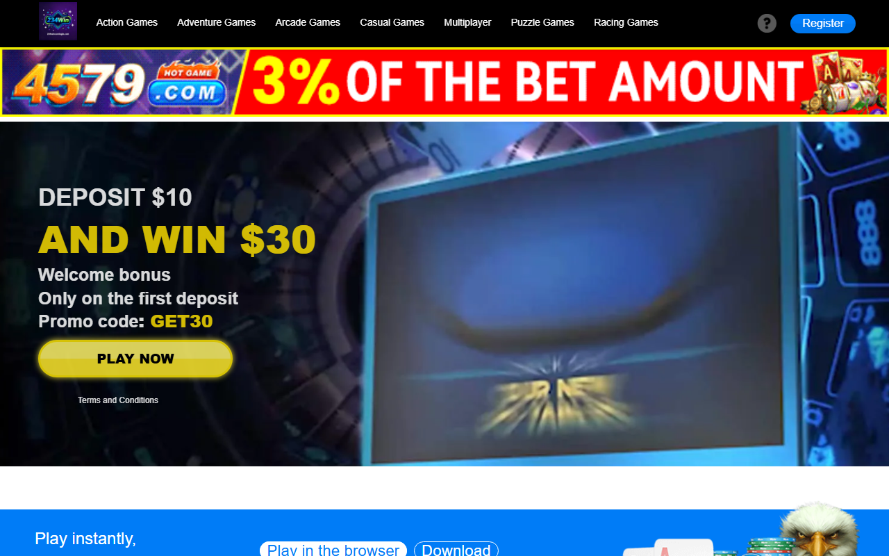 234wincomlogin.com screenshot