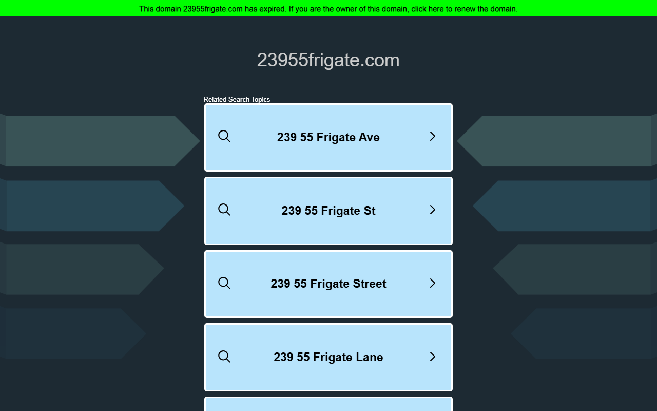 23955frigate.com screenshot