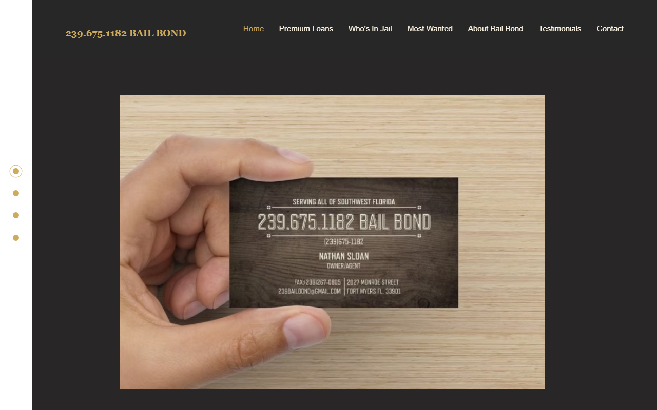 239bailbond.com screenshot