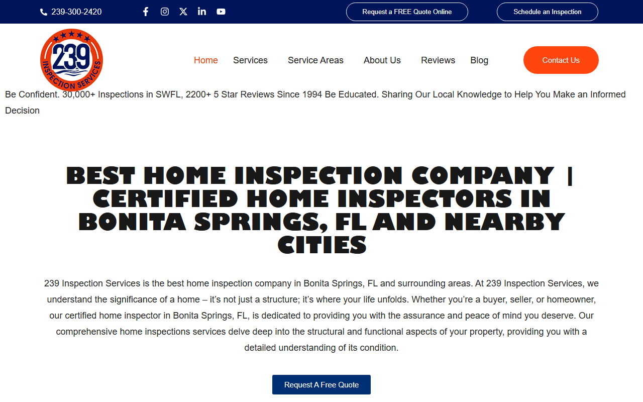 239inspect.com screenshot