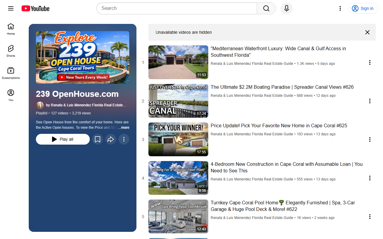 239openhouse.com screenshot