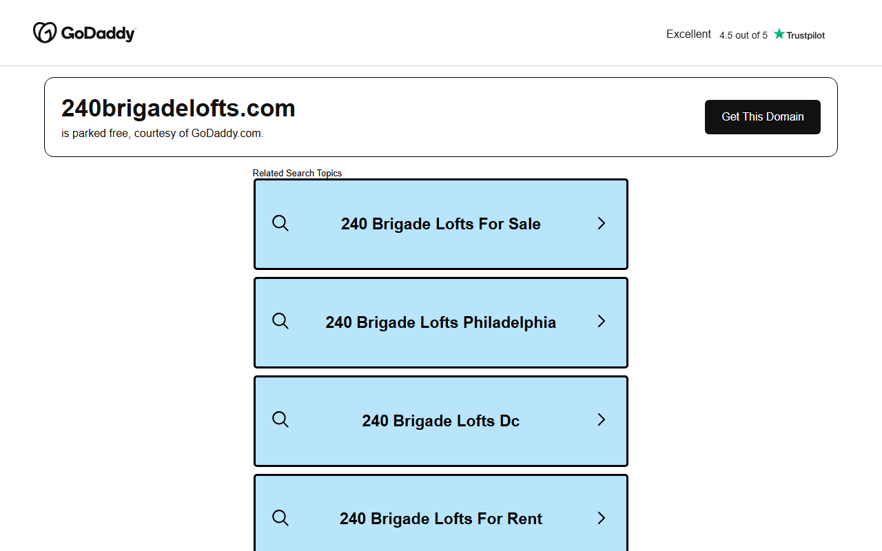 240brigadelofts.com screenshot