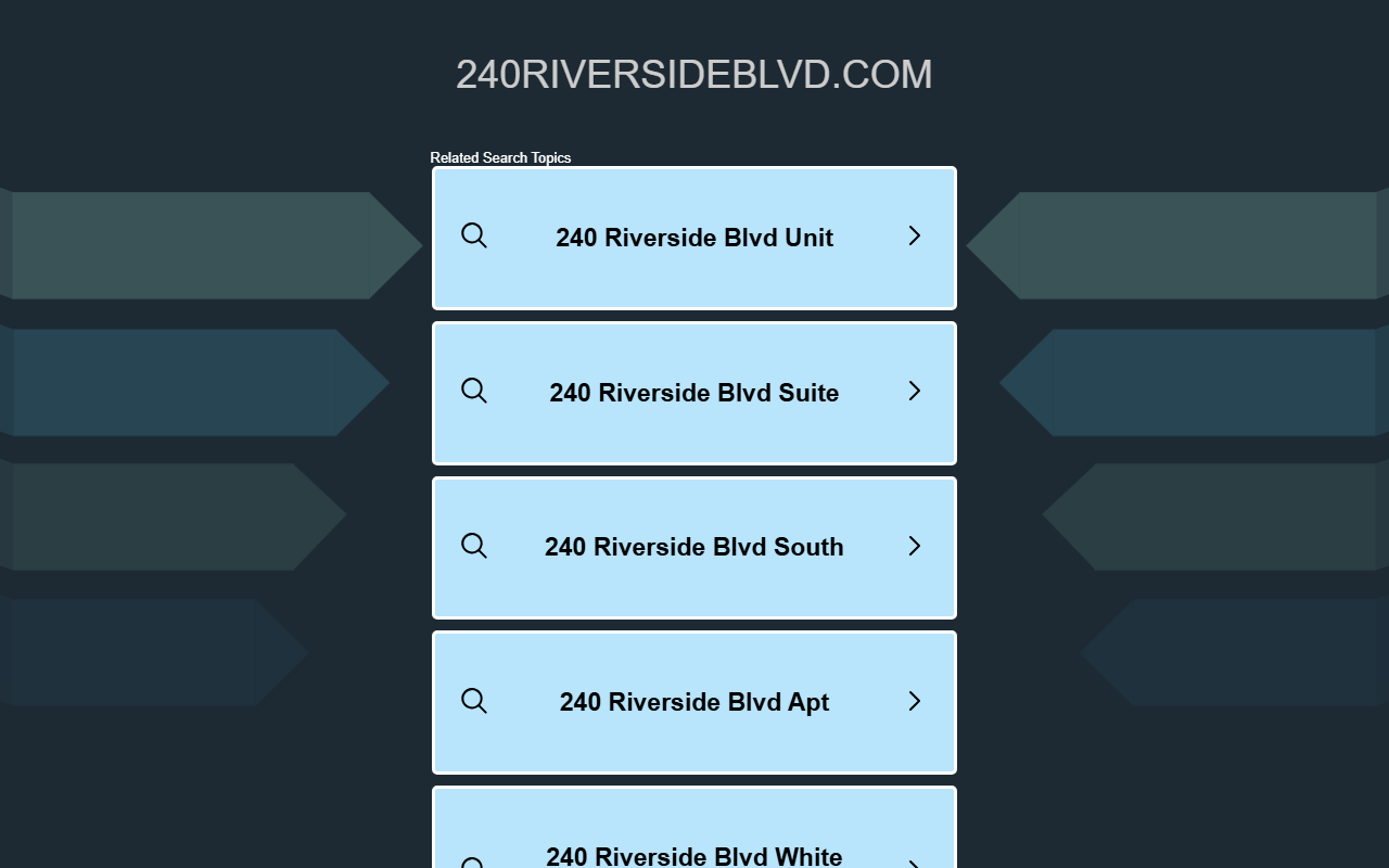 240riversideblvd.com screenshot
