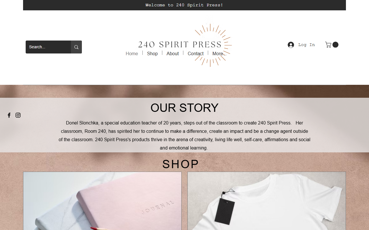 240spiritpress.com screenshot