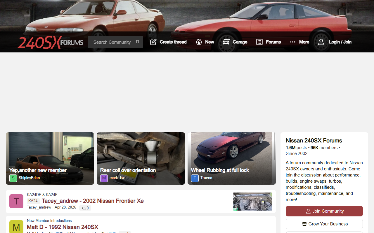 240sxforums.com screenshot