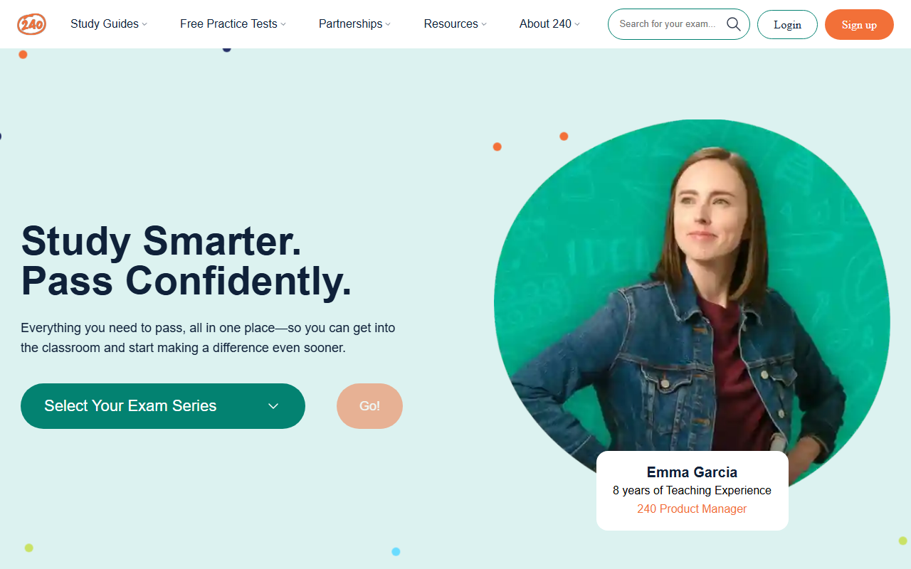 240tutoring.com screenshot