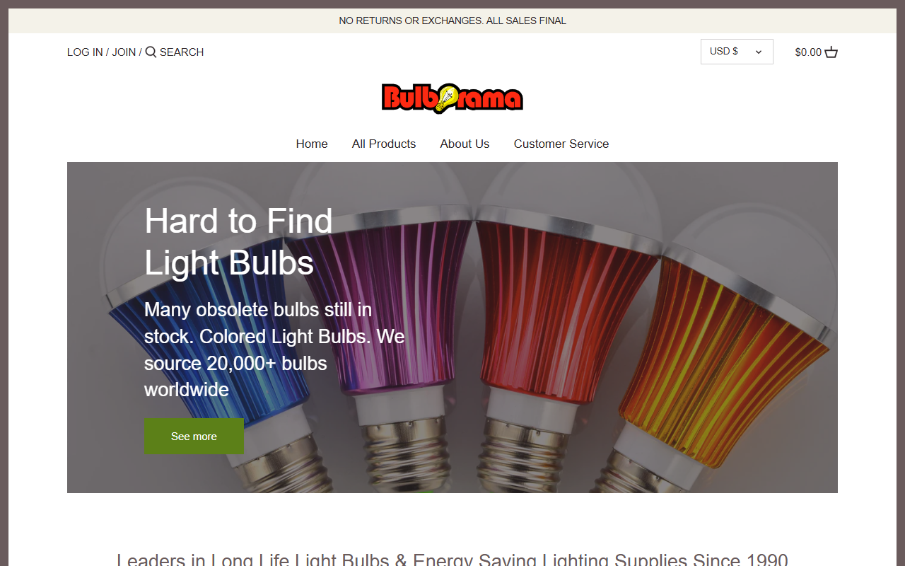 240voltbulbs.com screenshot