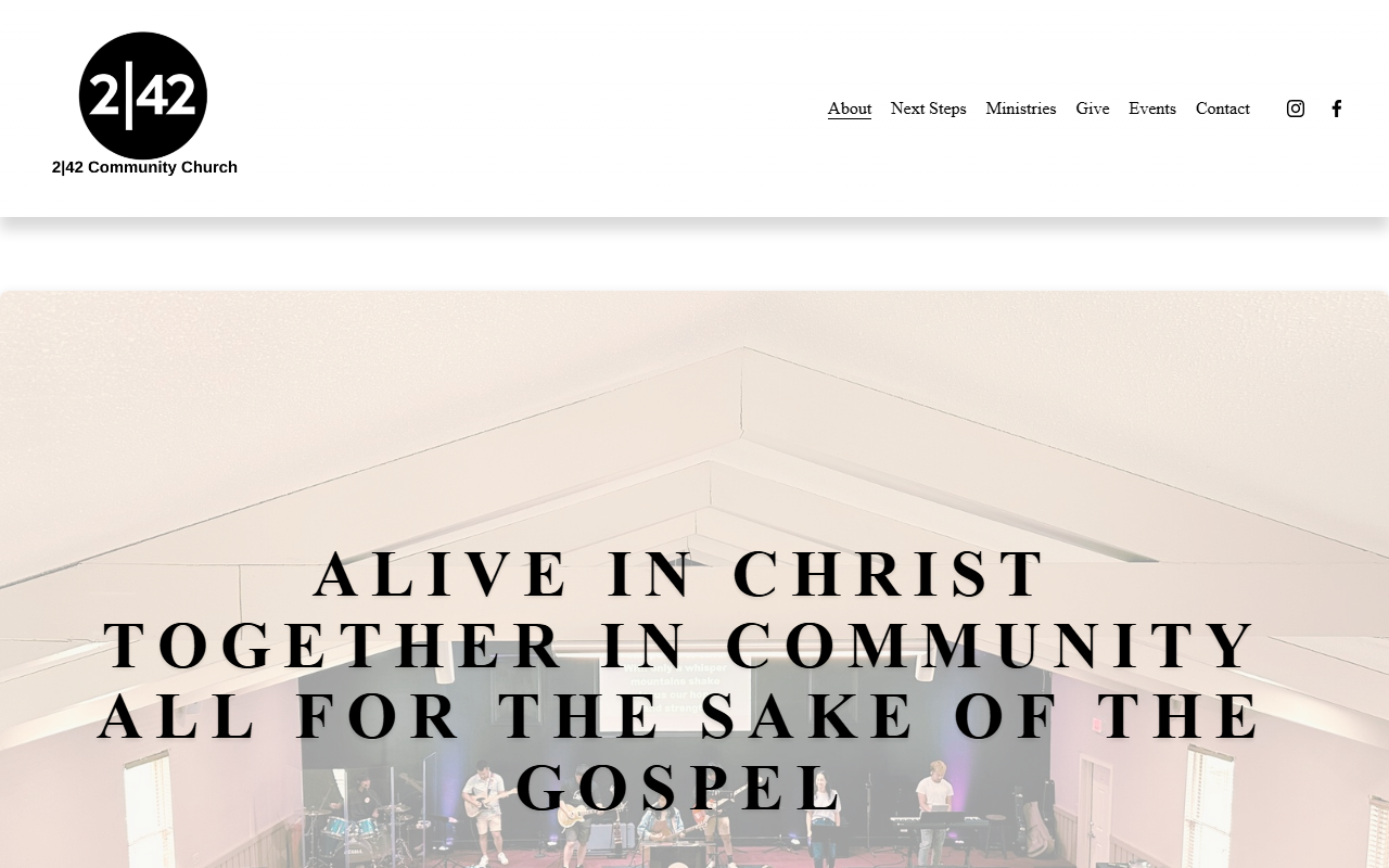 242churchnc.com screenshot