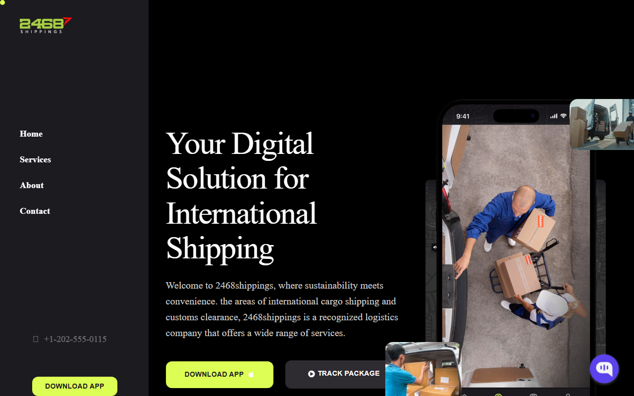 2468shippings.com screenshot