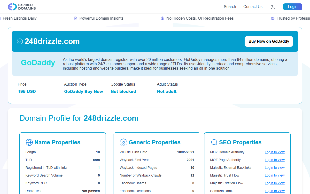 248drizzle.com screenshot