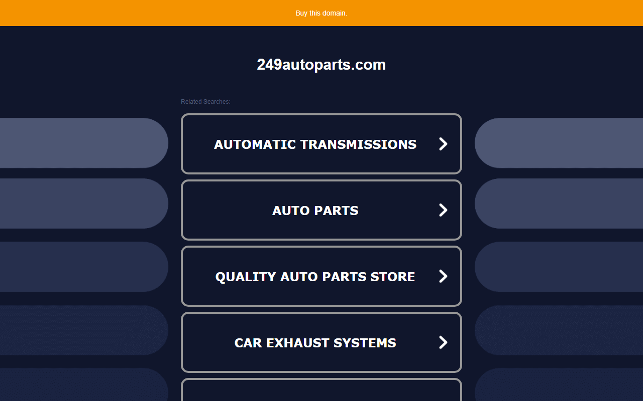 249autoparts.com screenshot