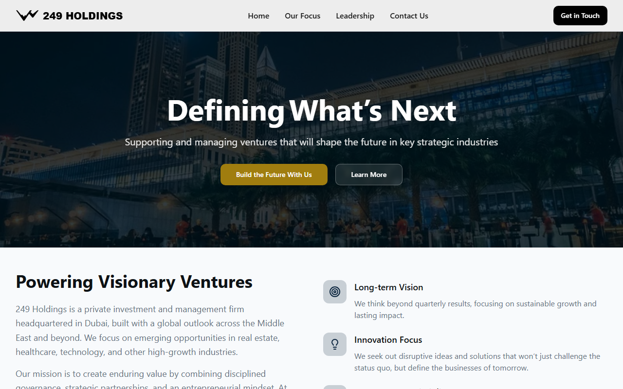 249holdings.com screenshot