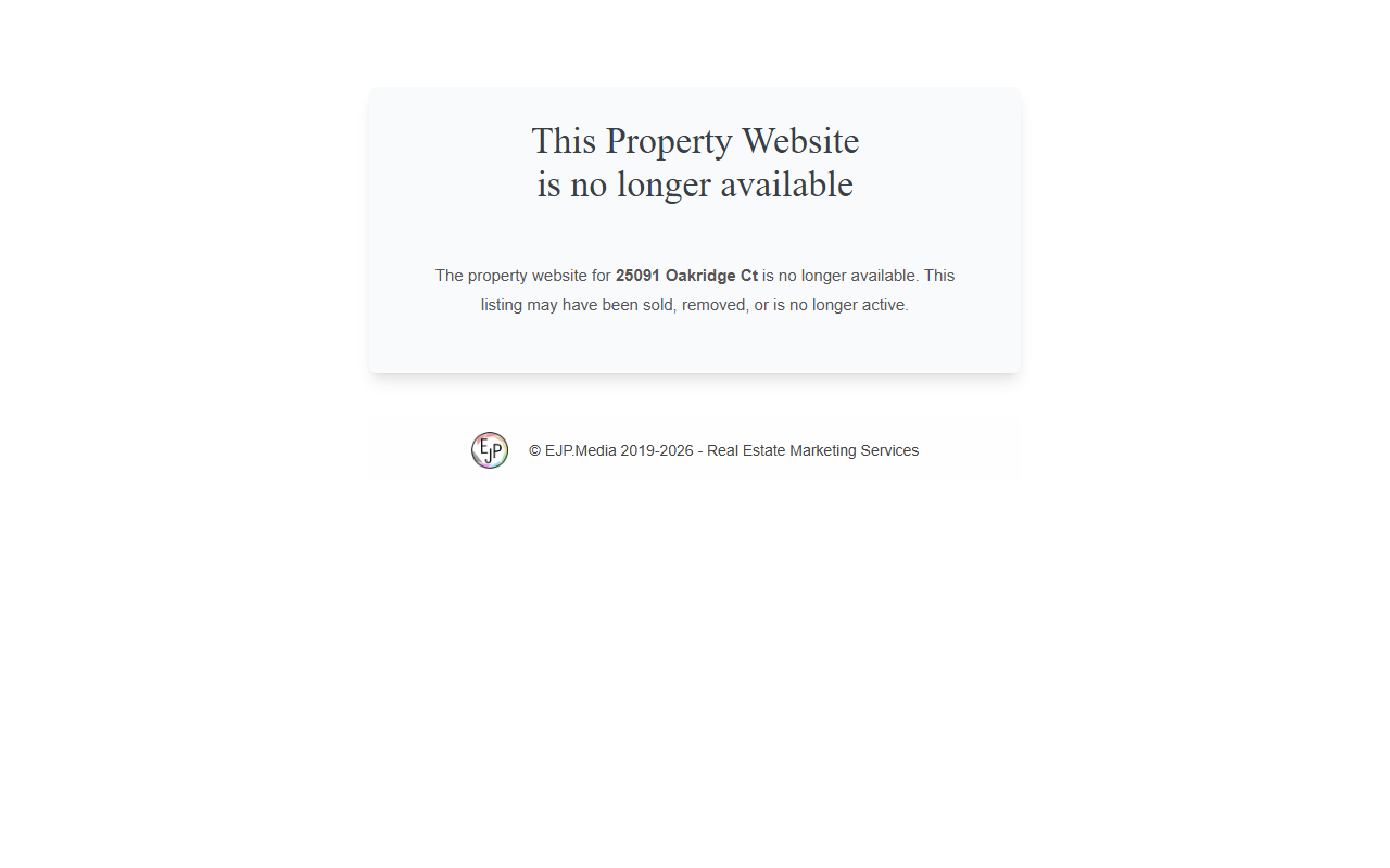 25091oakridge.com screenshot