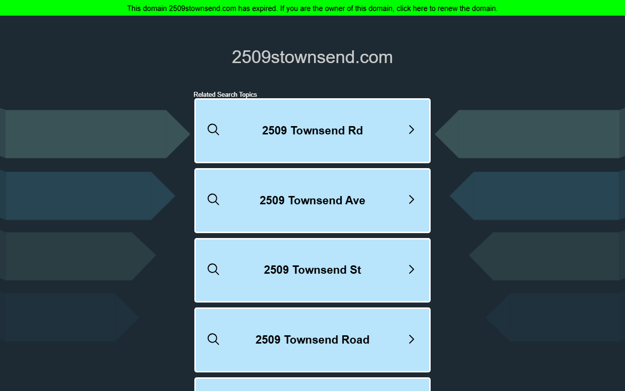 2509stownsend.com screenshot