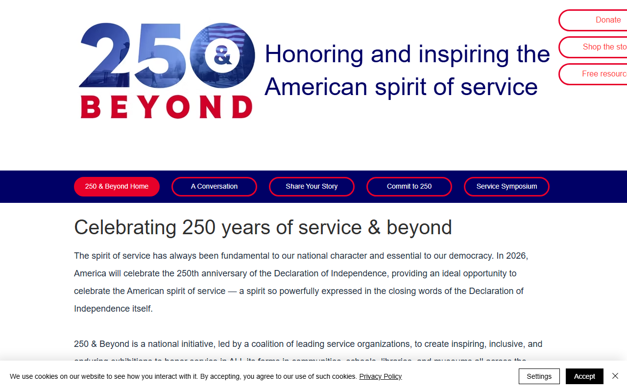 250andbeyond.com screenshot