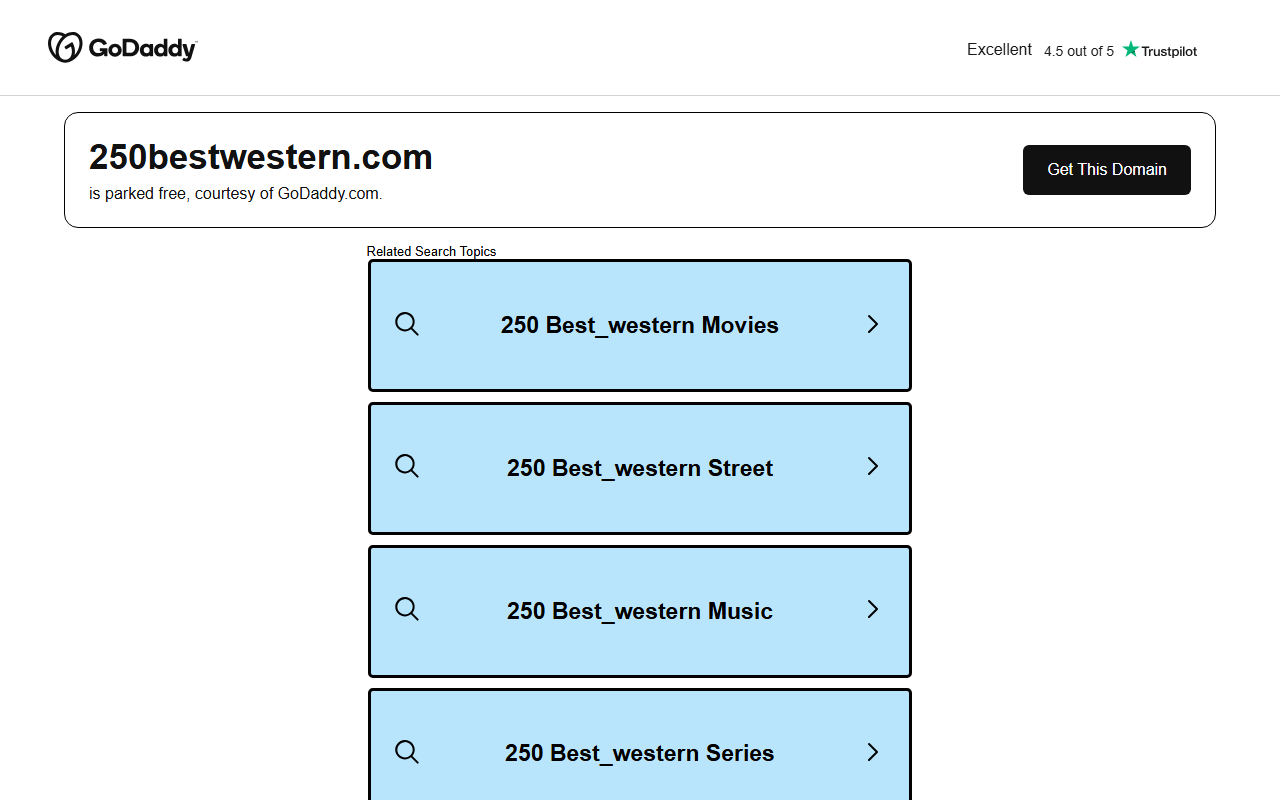 250bestwestern.com screenshot