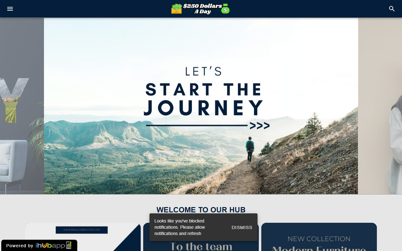 250dollarsaday.com screenshot