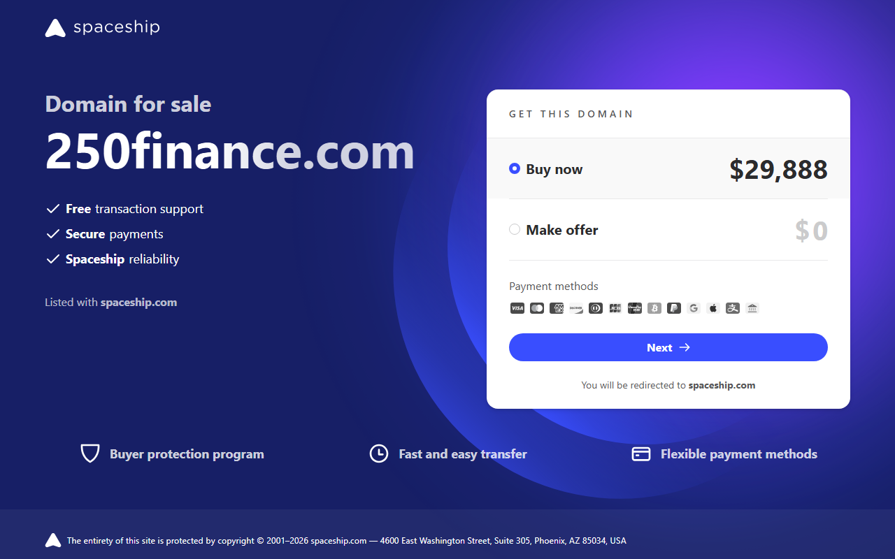 250finance.com screenshot