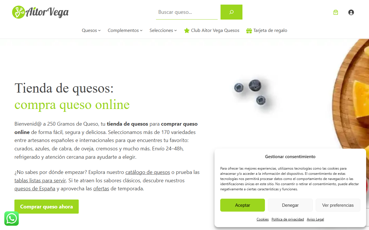 250gramosdequeso.com screenshot