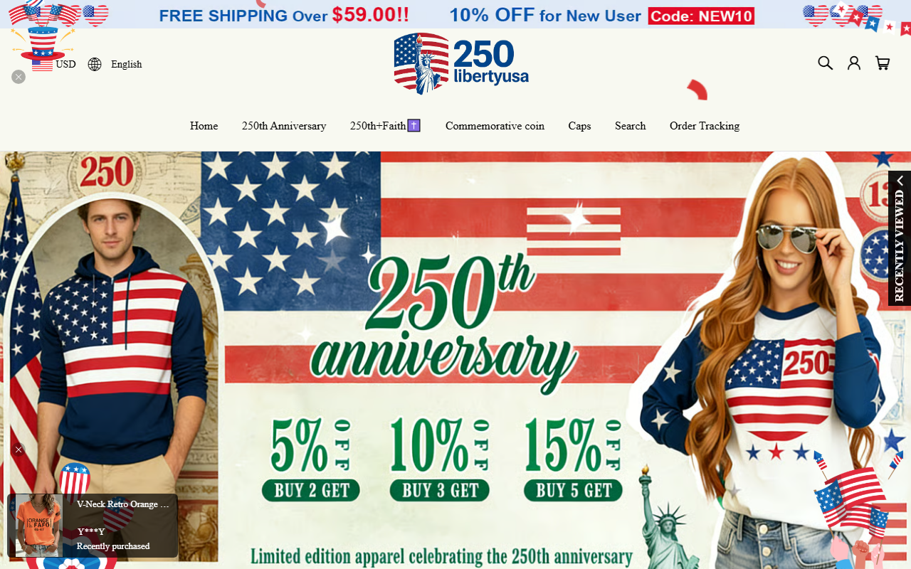250libertyusa.com screenshot
