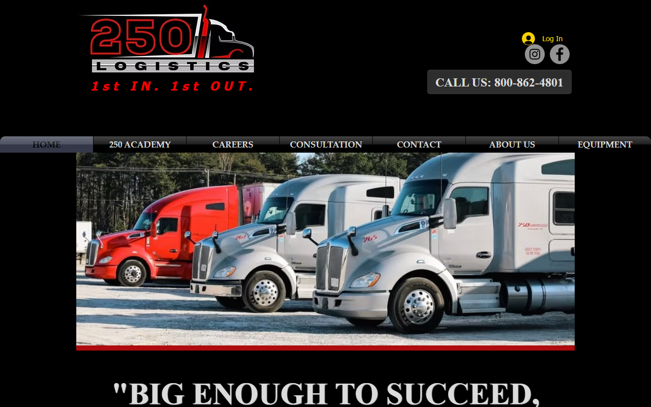 250logistics.com screenshot