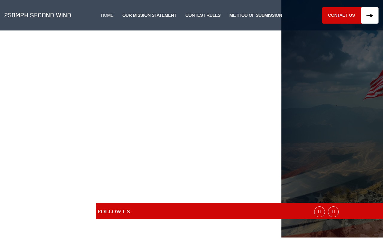 250mphsecondwind.com screenshot