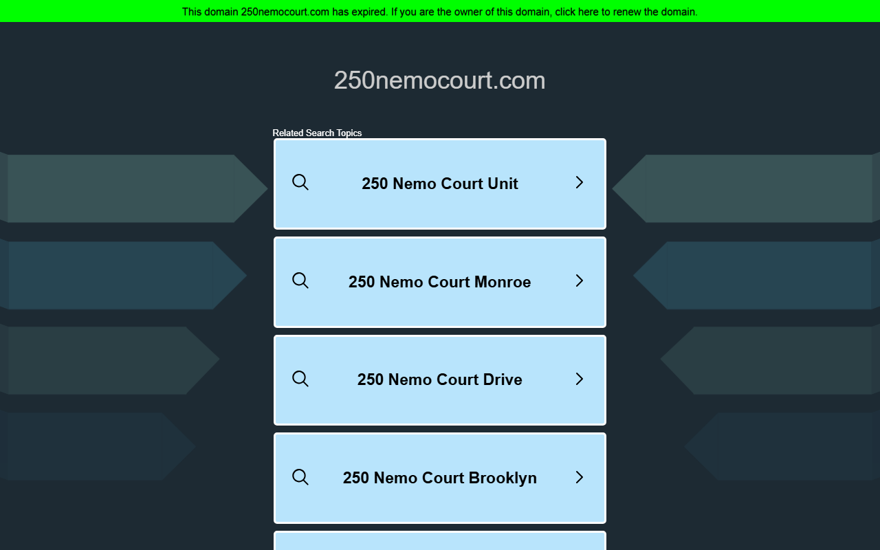 250nemocourt.com screenshot