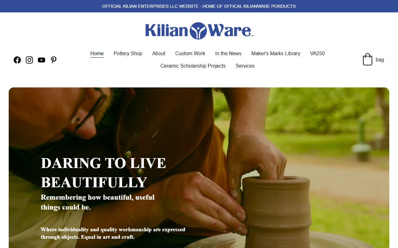 250pottery.com screenshot