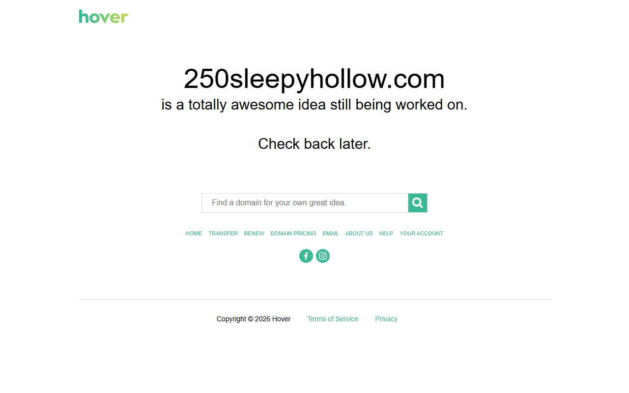 250sleepyhollow.com screenshot