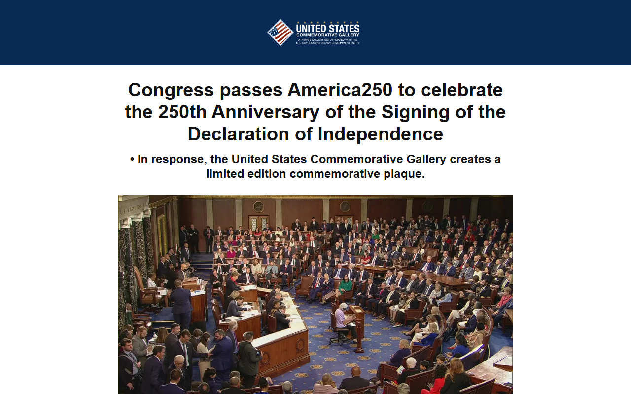 250usgallery.com screenshot