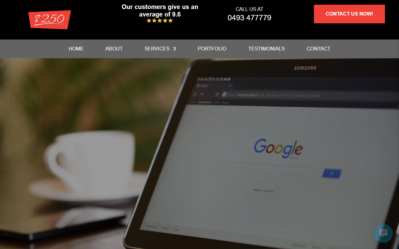 250websites.com screenshot