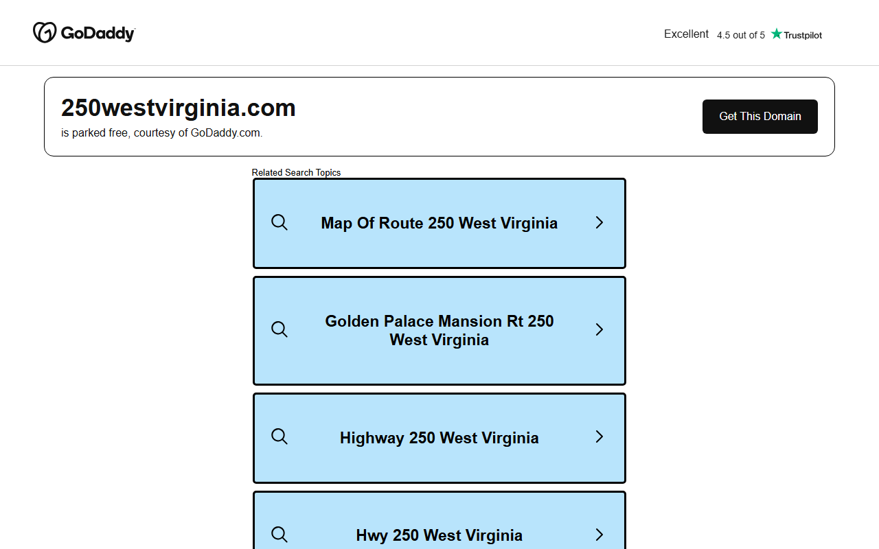 250westvirginia.com screenshot