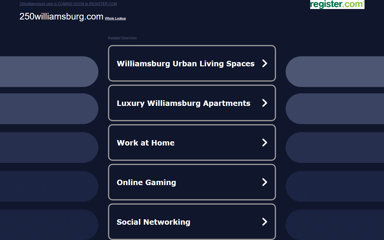 250williamsburg.com screenshot