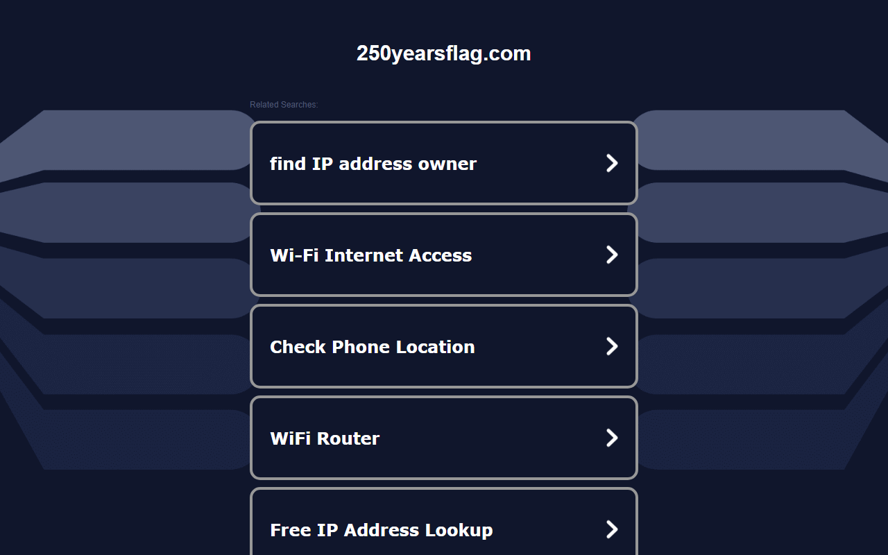 250yearsflag.com screenshot