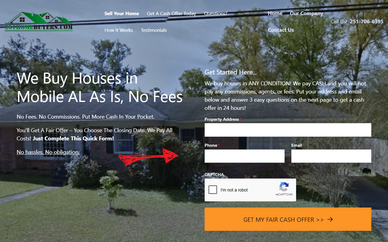 251homebuyers.com screenshot
