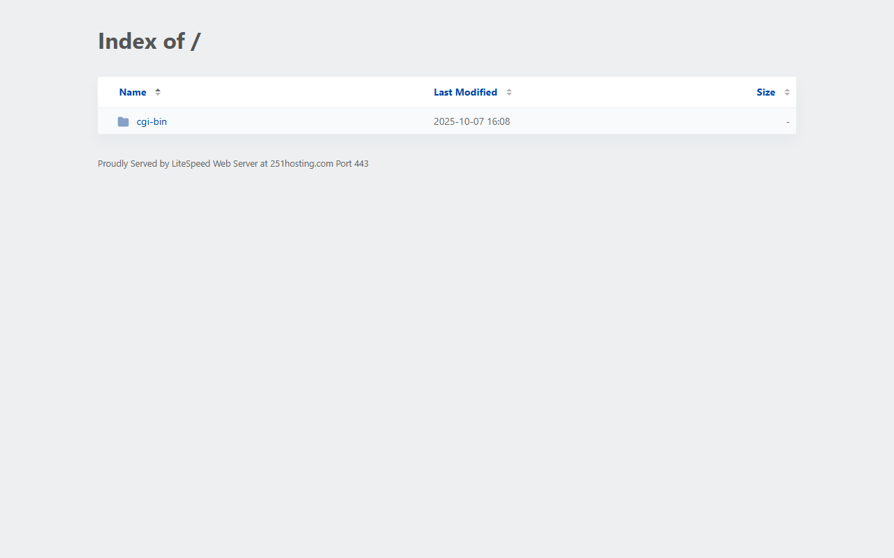 251hosting.com screenshot