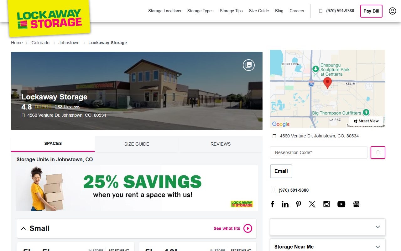 2534storage.com screenshot