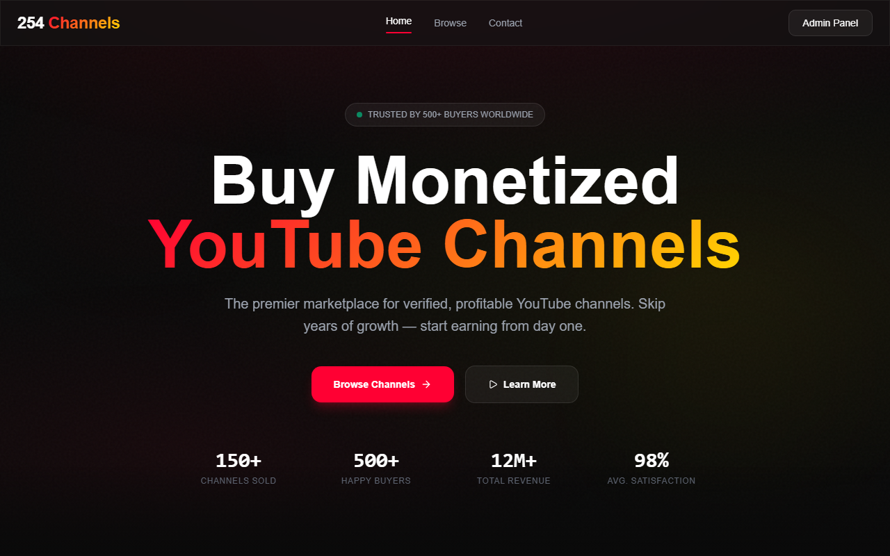 254channels.com screenshot