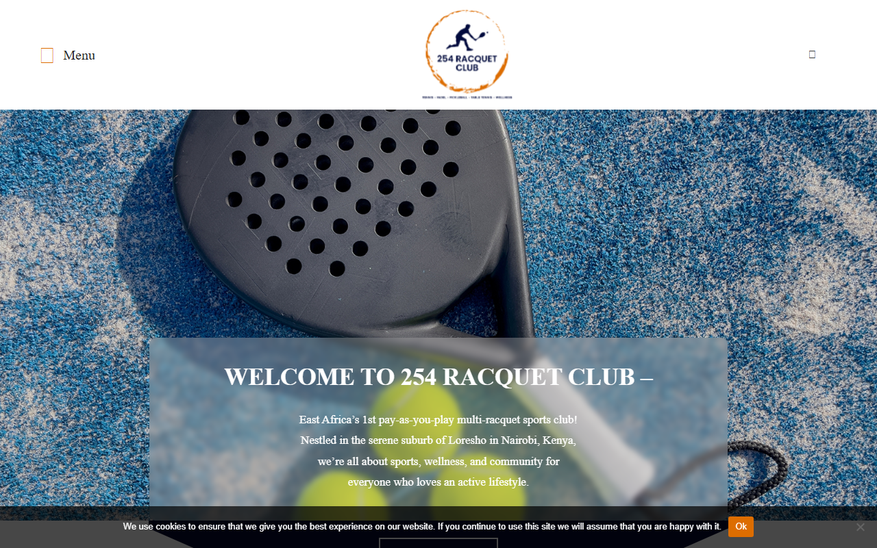 254racquetclub.com screenshot