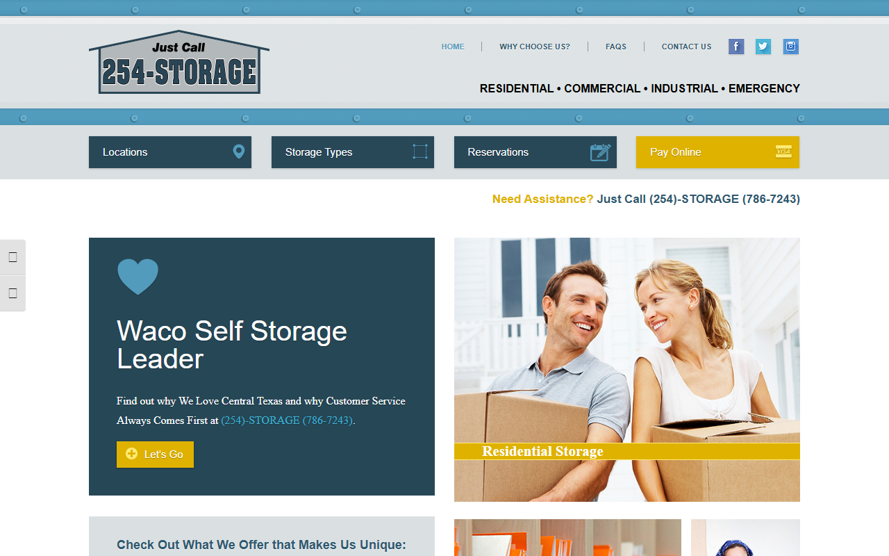 254storage.com screenshot