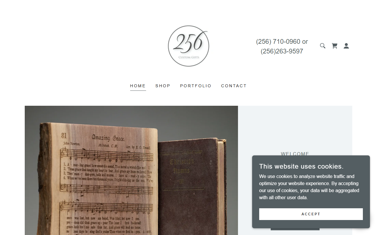 256customgifts.com screenshot