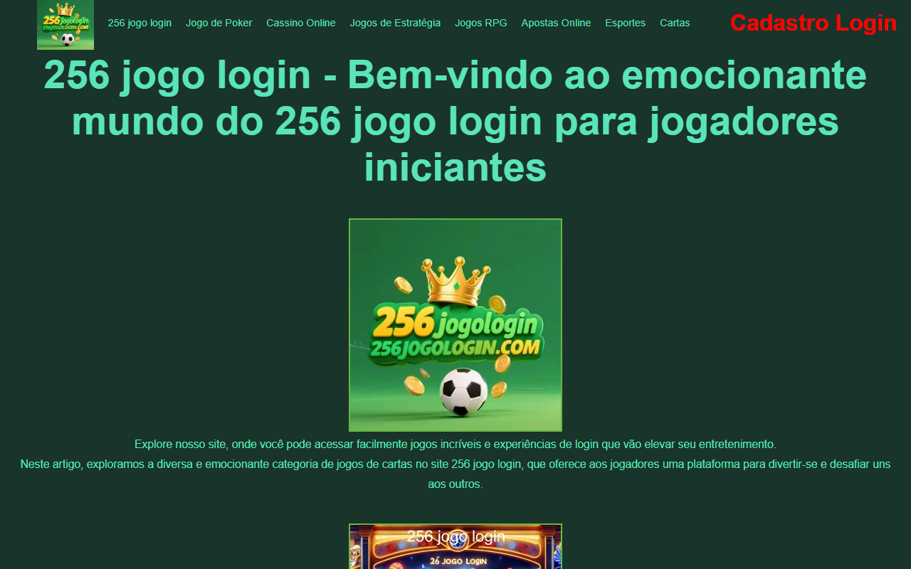 256jogologin.com screenshot