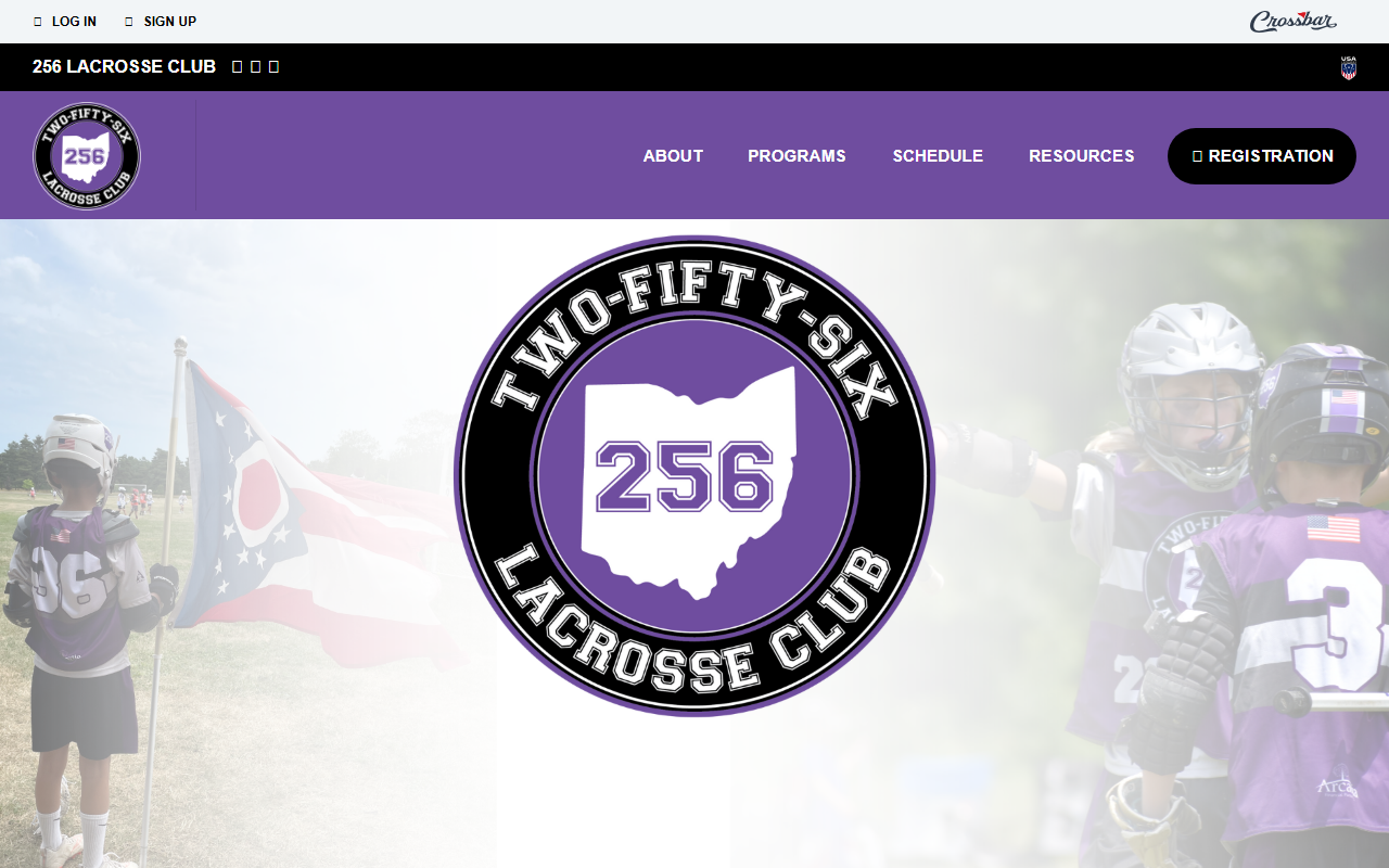 256lacrosseclub.com screenshot