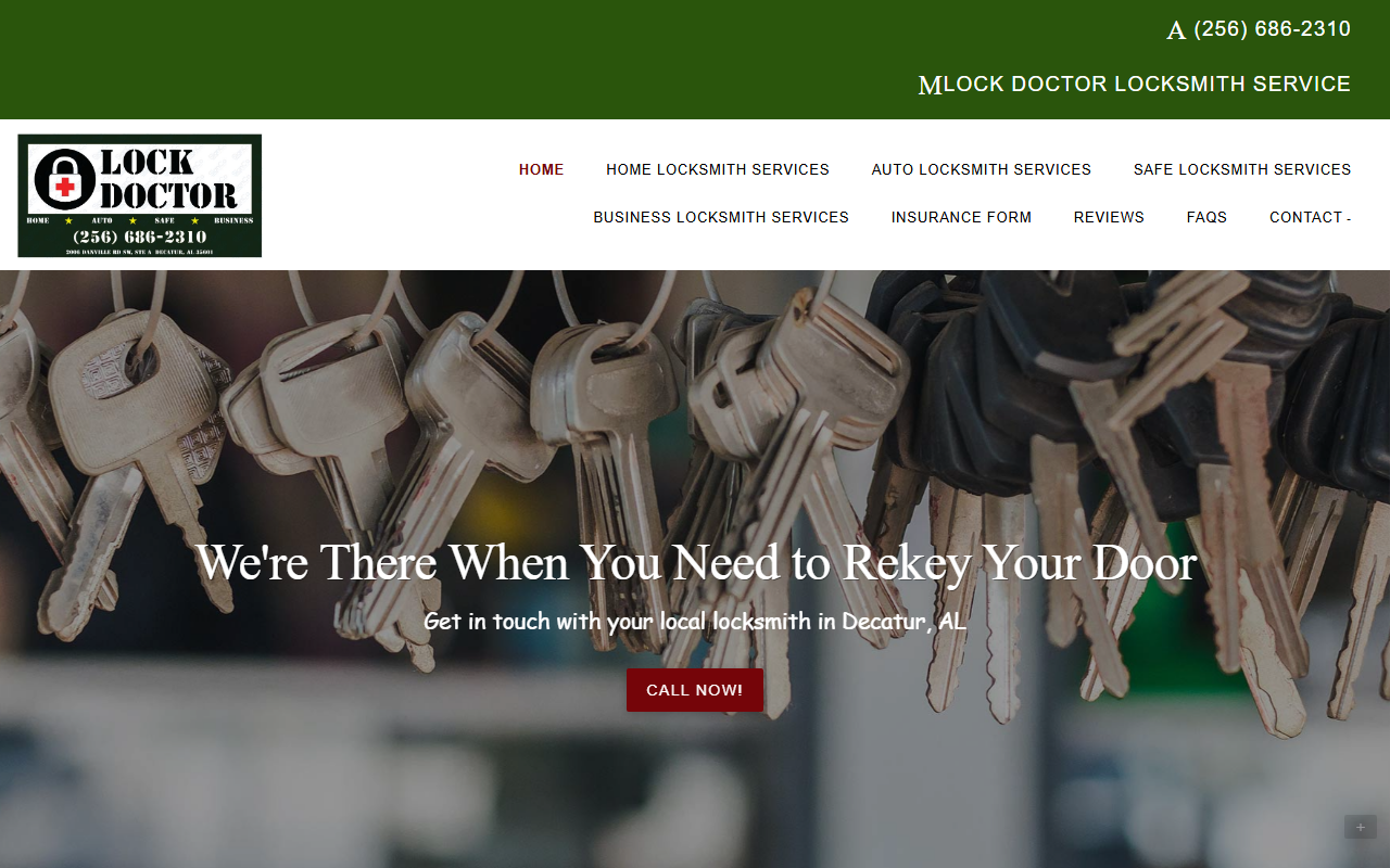 256lockdoctor.com screenshot